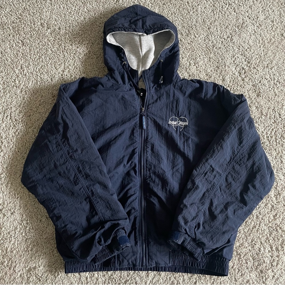 Port Authority Gray and Navy Outdoor Jacket